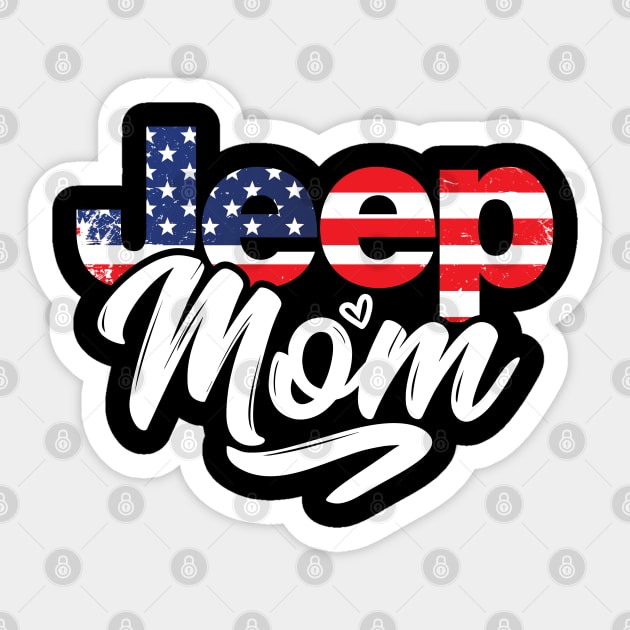 Jeep Mom Sticker by Aldebaran